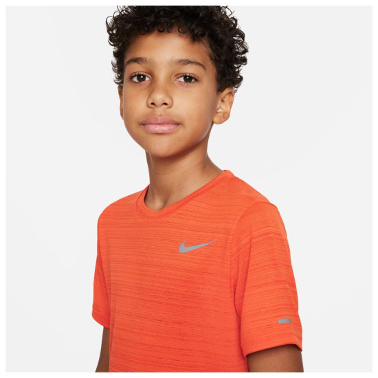 Nike Παιδική κοντομάνικη μπλούζα Dri-FIT Miler Nike Παιδική κοντομάνικη μπλούζα Dri-FIT Miler